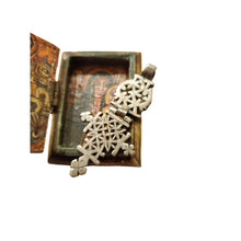 Load image into Gallery viewer, Antique Ethiopian Coptic Christian Cross Maria Theresa silver coin Pendant 
