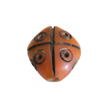 Load image into Gallery viewer, Antique Moroccan 1 Simulated AMBER bead Phenolic resin Antiqued Amber Resin Bead
