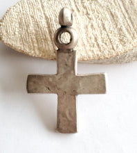 Load image into Gallery viewer, Antique Ethiopian Coptic Christian Cross Maria Theresa silver coin Pendant , Cross Pendant,Ethnic Tribal,Ethiopian Jewelry
