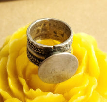 Load image into Gallery viewer, Antique Silver Ethiopian Ring size 8 tribal jewelry Hand Crafted ,Silver,Ethnic Jewelry,Tribal Jewelry
