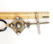 Load image into Gallery viewer, Antique Large Ethiopian Christian silver cross pendant,cross pendant,Genuine old neckcross,hinged Large size,Good silver,Boho jewelry
