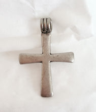 Load image into Gallery viewer, Antique Ethiopian Christian silver cross pendant,Amulet pendant,Genuine old neckcross,Good silver,Boho jewelry
