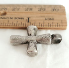 Load image into Gallery viewer, Antique Ethiopian Christian silver cross pendant,Amulet pendant,Genuine old neckcross,Good silver,Boho jewelry
