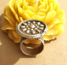 Load image into Gallery viewer, Antique Silver Ethiopian Ring size 8 tribal jewelry Hand Crafted ,Silver,Ethnic Jewelry,Tribal Jewelry
