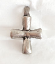 Load image into Gallery viewer, Antique Ethiopian Christian silver cross pendant,Amulet pendant,Genuine old neckcross,Good silver,Boho jewelry
