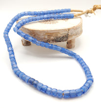 Load image into Gallery viewer, Rare Long Strands of Antique Bohemian Russian Blues Beads from ,late 19th centuries ,African Trade Beads
