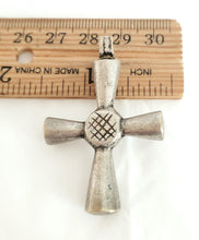 Load image into Gallery viewer, Antique Ethiopian Christian silver cross pendant,Amulet pendant,Genuine old neckcross,Good silver,Boho jewelry
