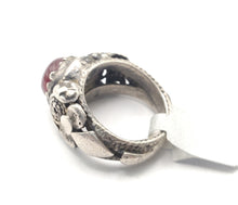 Load image into Gallery viewer, Antique Silver Ancient Carnelian Ring size 6.5 Yemen tribal jewelry,Old silver ,Hand Crafted Silver,Yemen Jewelry ,filigree Jewelry
