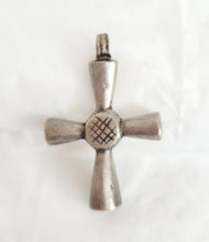 Load image into Gallery viewer, Antique Ethiopian Christian silver cross pendant,Amulet pendant,Genuine old neckcross,Good silver,Boho jewelry
