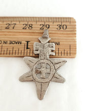 Load image into Gallery viewer, Antique Silver Ethiopian pendant Amulet pendant,Genuine old neckcross ,Good silver,Boho jewelry, Ethiopian jewelry
