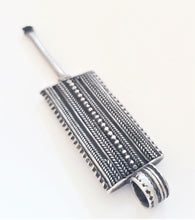 Load image into Gallery viewer, Antique Silver Grooming tool pendant Ethiopia/Yemen tribal jewelryHand Crafted Silver,Pendants Necklace,Ethnic Jewelry,Tribal Jewelry
