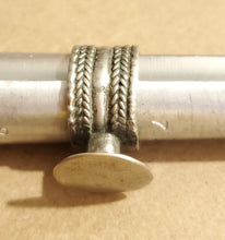 Load image into Gallery viewer, Antique Silver Ethiopian Ring size 8 tribal jewelry Hand Crafted ,Silver,Ethnic Jewelry,Tribal Jewelry
