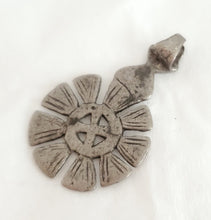 Load image into Gallery viewer, Antique Silver Ethiopian pendant Amulet pendant,Genuine old neckcross ,Good silver,Boho jewelry, Ethiopian jewelry
