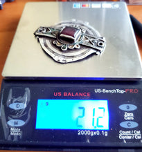 Load image into Gallery viewer, Antique Berber Silver Pendant: Moroccan Enamel Tribal Jewelry
