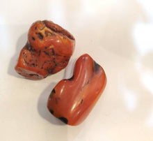 Load image into Gallery viewer, Antique Berber Red Coral Beads: Natural Branch, Morocco (13gr)
