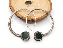 Load image into Gallery viewer, Vintage Silver Tuareg Hoop Earrings: Ethnic Tribal Jewelry
