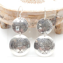 Load image into Gallery viewer, Moroccan Berber Sterling Silver Filigree Dangle Earrings
