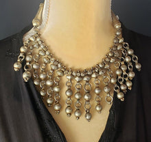 Load image into Gallery viewer, Antique Ethiopian Silver Fertility Bead Necklace: Tribal Jewelry
