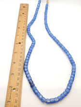 Load image into Gallery viewer, Rare Long Strands of Antique Bohemian Russian Blues Beads from ,late 19th centuries ,African Trade Beads

