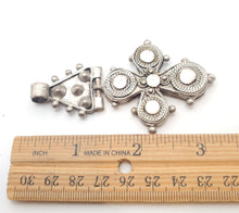 Load image into Gallery viewer, Vintage Ethiopian Cross Pendant: 1800s Coin Silver, Tribal Jewelry
