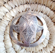 Load image into Gallery viewer, Moroccan 925 Silver Hamsa Pendant: Berber Amulet Talisman
