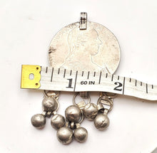 Load image into Gallery viewer, Antique Yemen Silver Maria Theresa Coin Pendant with Dangles

