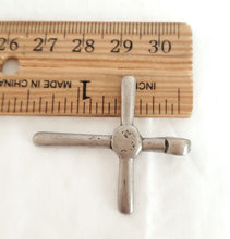 Load image into Gallery viewer, Antique Ethiopian Silver Cross Pendant: Boho Amulet Jewelry
