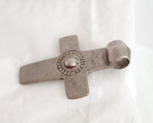 Load image into Gallery viewer, Antique Ethiopian Silver Cross Pendant: Boho Amulet Jewelry
