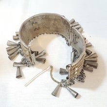 Load image into Gallery viewer, Antique Ethiopian Silver Cuff Bracelet: Tribal Boho Jewelry
