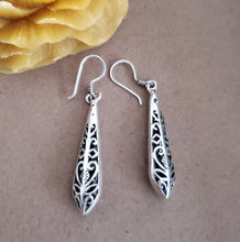 Load image into Gallery viewer, Moroccan Berber Sterling Silver Dangle Earrings: 925 Silver Jewelry
