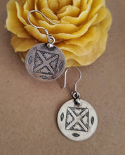 Load image into Gallery viewer, Moroccan Berber Sterling Silver Dangle Earrings: 925 Silver Jewelry
