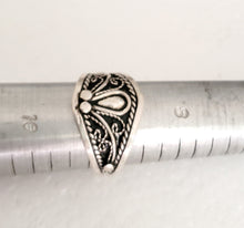 Load image into Gallery viewer, Handmade Sterling Silver Berber Ring: Moroccan Tribal Jewelry, Size 10
