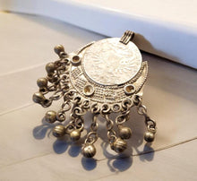 Load image into Gallery viewer, Antique Yemen Maria Theresa Coin Pendant: Silver Dangles Jewelry

