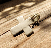 Load image into Gallery viewer, Antique Ethiopian Coptic Cross Pendant: Maria Theresa Silver Coin, Handmade
