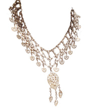 Load image into Gallery viewer, Antique Bawsani Silver Dangled Beads Necklace: Yemen Tribal Jewelry
