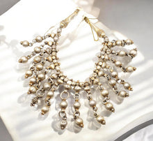 Load image into Gallery viewer, Antique Ethiopian Silver Fertility Bead Necklace: Tribal Jewelry
