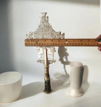 Load image into Gallery viewer, Handmade Ethiopian Orthodox Nickel Processional Cross: Religious Home Decor
