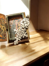 Load image into Gallery viewer, Antique Silver Ethiopian Coptic Cross Pendant: Handmade Tribal Jewelry
