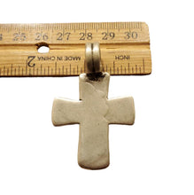 Load image into Gallery viewer, Antique Ethiopian Coptic Cross Pendant: Maria Theresa Silver Coin, Handmade
