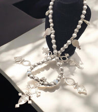 Load image into Gallery viewer, Handmade Sterling Silver Tuareg Necklace: Berber Jewelry, 1960s Beads
