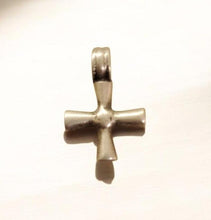 Load image into Gallery viewer, Antique Ethiopian Silver Cross Pendant: Boho Amulet Jewelry

