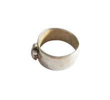 Load image into Gallery viewer, Antique Silver Ethiopian Wedding Ring: Tribal Jewelry, Size 8.5
