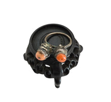 Load image into Gallery viewer, Antique Bawsani Yemen Silver Red Coral Ring - Size 7
