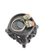 Load image into Gallery viewer, Antique Bawsani Yemen Silver Red Coral Ring - Size 7
