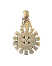 Load image into Gallery viewer, Antique Ethiopian Silver Christian Pendant: Handmade Coptic Cross
