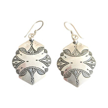 Load image into Gallery viewer, Berber Sterling Silver Dangle Earrings: Moroccan Filigree Jewelry
