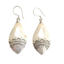 Load image into Gallery viewer, Moroccan Berber Sterling Silver Dangle Earrings: 925 Filigree Jewelry
