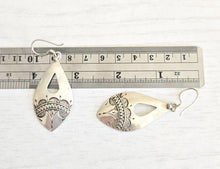 Load image into Gallery viewer, Moroccan Berber Sterling Silver Dangle Earrings: 925 Filigree Jewelry
