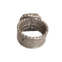 Load image into Gallery viewer, Antique Silver Ethiopian Tribal Ring, Size 6
