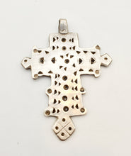 Load image into Gallery viewer, Ethiopian Christian 925 silver Coptic cross pendant ,silver cross, religious cross, Ethiopian Cross, Coptic Cross, ethiopian Silver
